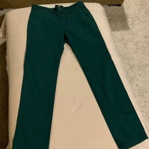 Men’s Vans W30, L32 Dress Pants Green